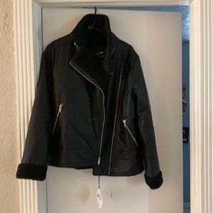 Perfect Cozy Biker Jacket - NWT Hollister